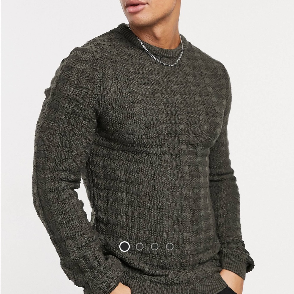 NWT ASOS Charcoal Knit Sweater